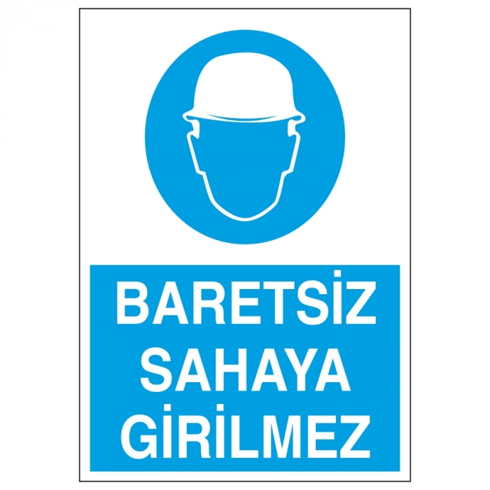 Baretsiz Sahaya Girilmez Sticker 20X28 Cm