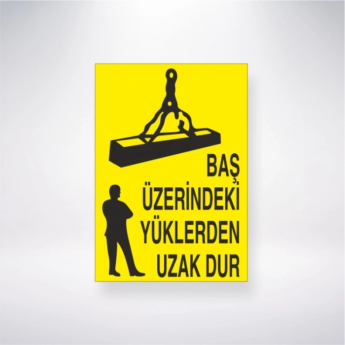 Baş Üzerindeki Yüklerden Uzak Dur Sticker 20X28 Cm