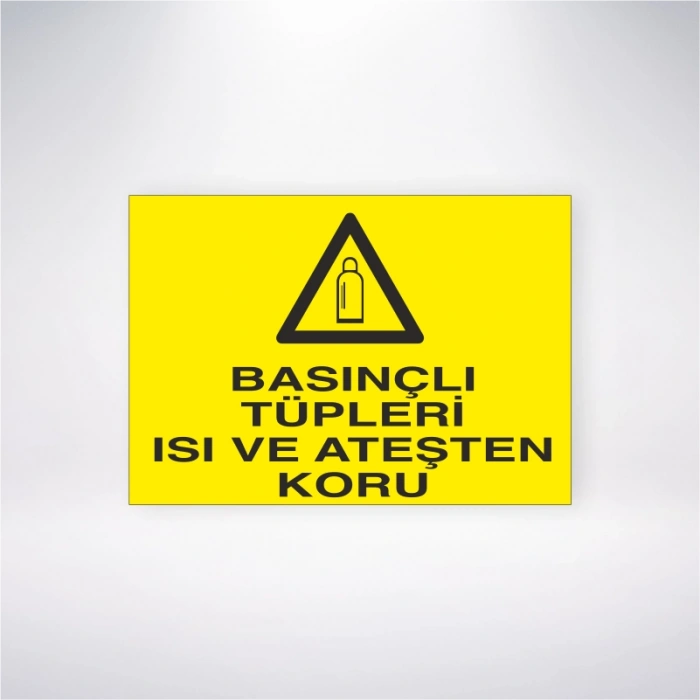 Basınçları Tüplerı Isı ve Ateşten Koru Sticker 20X28 Cm