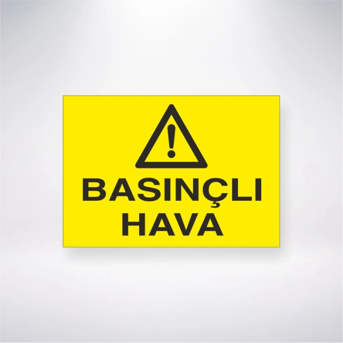 Basınçlı Hava Sticker 20X28 Cm