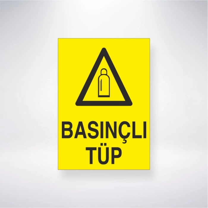 Basınçlı Tüp Sticker 20X28 Cm