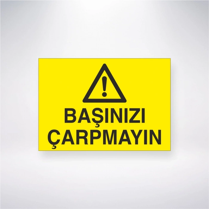 Başınızı Çarpmayın Sticker 20X28 Cm