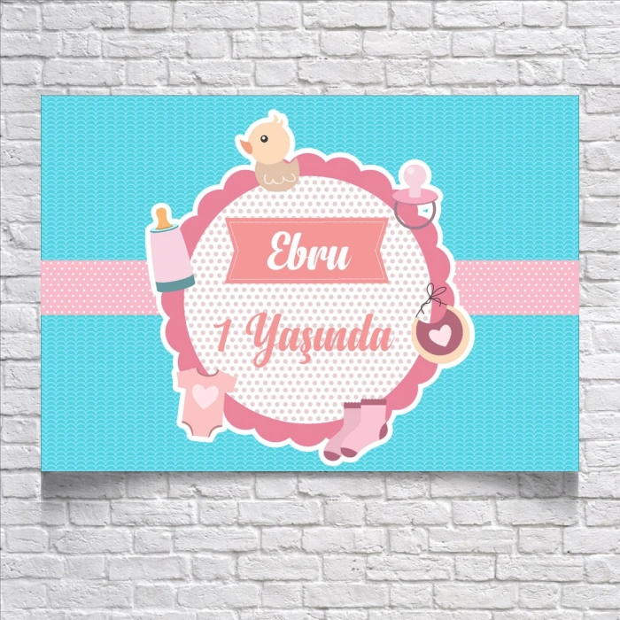 BEBEK TEMALI DOĞUM GÜNÜ AFİŞİ 70X100 cm