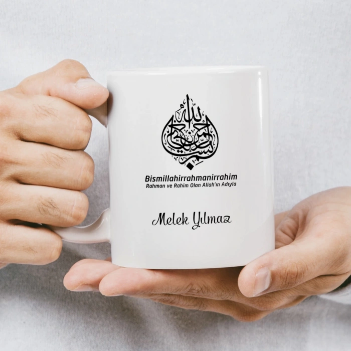 Besmele Hatırlatıcı İsme Özel Kupa