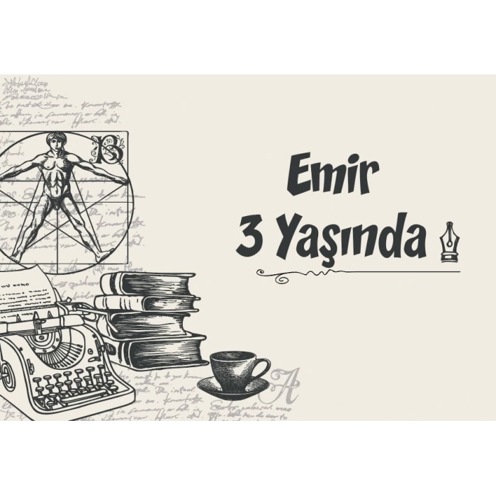 Bilim temalı Doğum günü afişi 35X50 cm