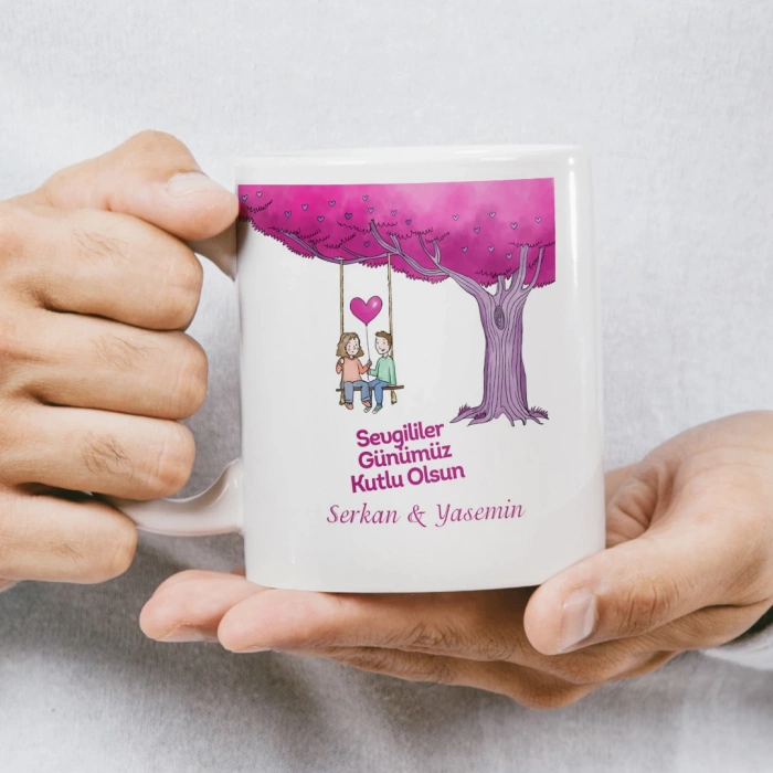 Bisiklette Seni Ne Kadar Sevdiğimi Hiçbir Kelime İfade Edemez Sevgililer Günü Kupası