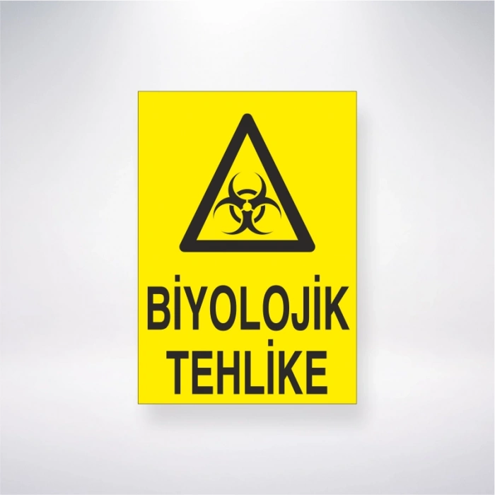 Biyolojik Tehlike Sticker 20X28 Cm