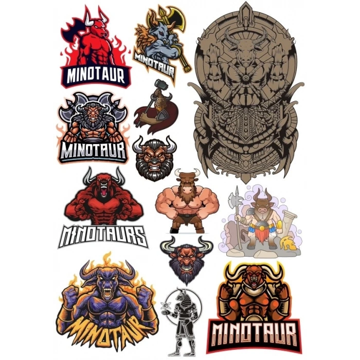 Boğa Sticker Set 6 15 Parça Telefon, Tablet, Defter, Laptop Sticker