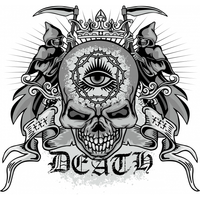 Tek Göz Kurukaf Sticker 10x10 cmRenkli Sticker