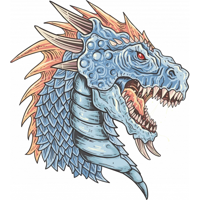 EJderha Sticker 10x10 cmRenkli Sticker