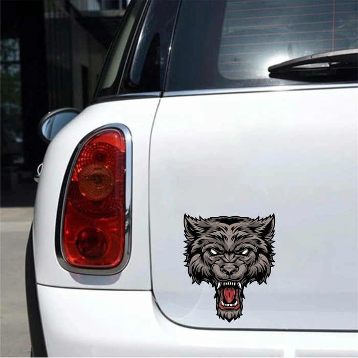 Bozkurt Sticker 10x10 cmRenkli Sticker