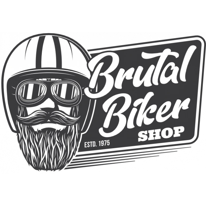 Brutal Biker Sticker 10x10 cmRenkli Sticker