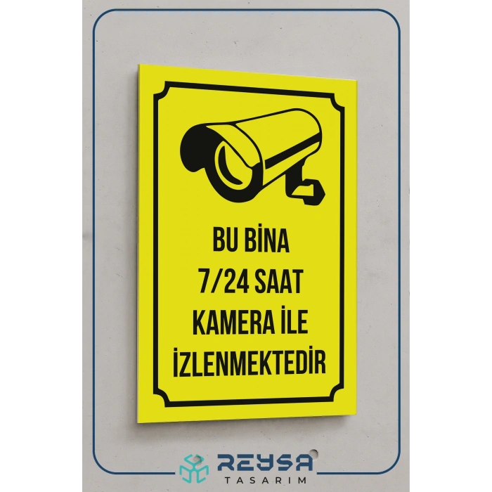 Bu Bina Kamera ile İzlenmektedir Sticker 20X28 Cm