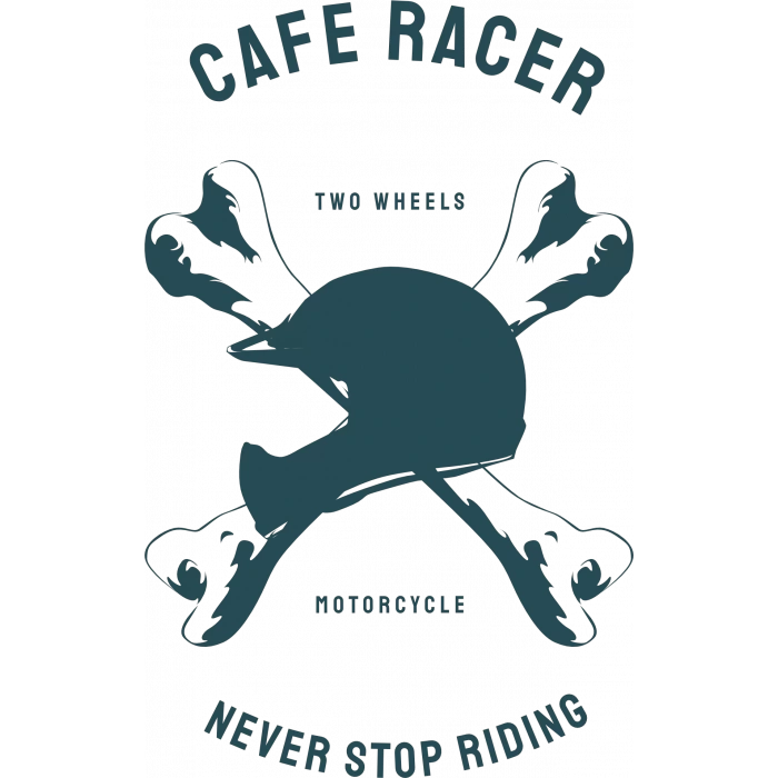 Cafe Race Sticker 10x10 cmRenkli Sticker