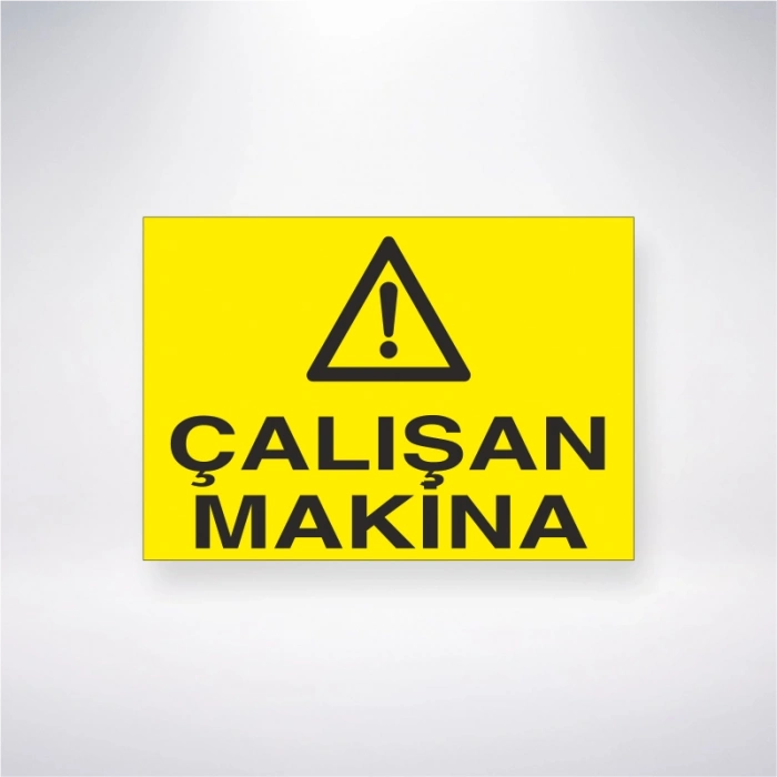 Çalışan Makine Sticker 20X28 Cm