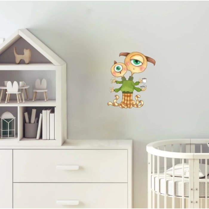 Canavar Dostlar Kahve Molası Duvar Dekoru