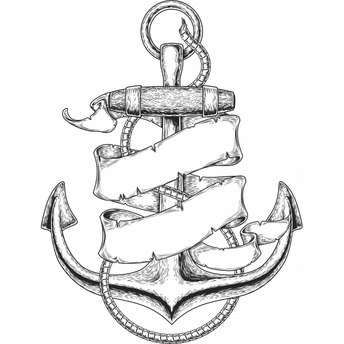 Çapa 2 Sticker 10x10 cmRenkli Sticker