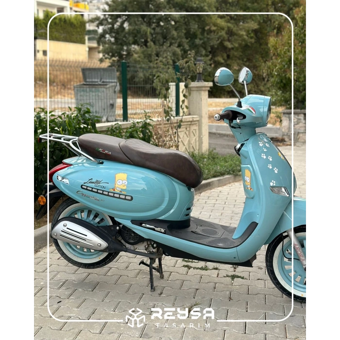 Cappuccino Motor Sticker Set 12 Parça