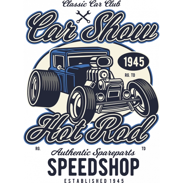 Car Show Sticker 10x10 cmRenkli Sticker
