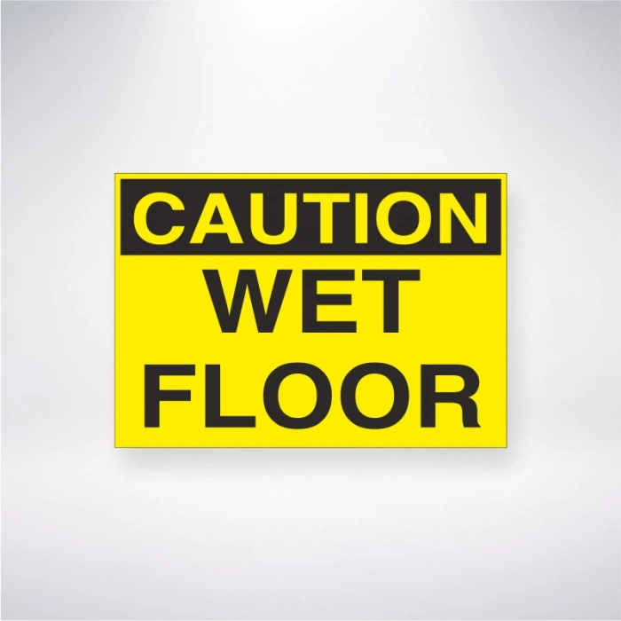Caution Wet Floor Sticker 20X28 Cm