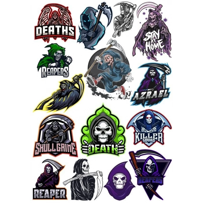 Cellat Sticker Set-4 15 Parça Telefon, Tablet, Defter, Laptop Sticker