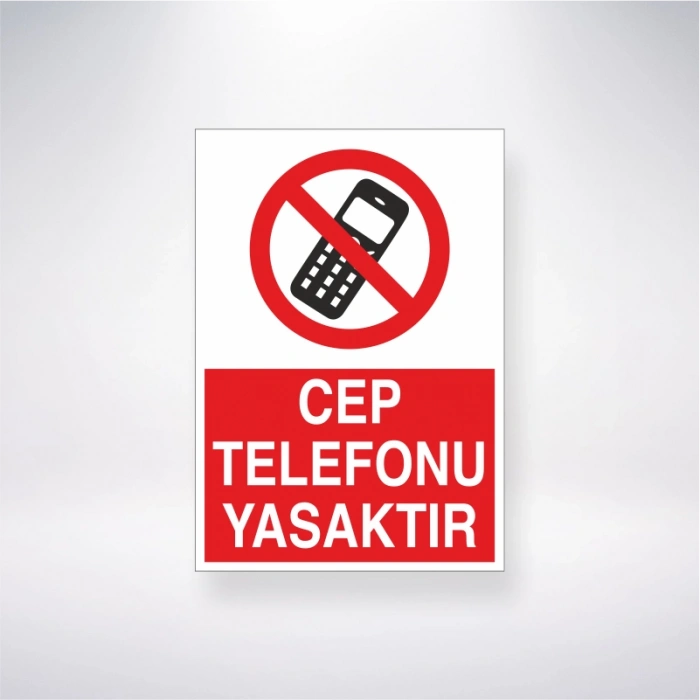 Cep Telefonu Yasaktır Sticker 20X28 Cm