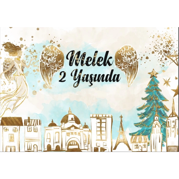 Şehir Temalı Doğum Günü Afişi 50X70 cm