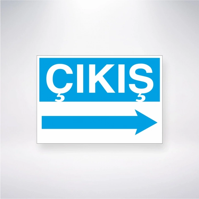 Çıkış ---> Sticker 20X28 Cm
