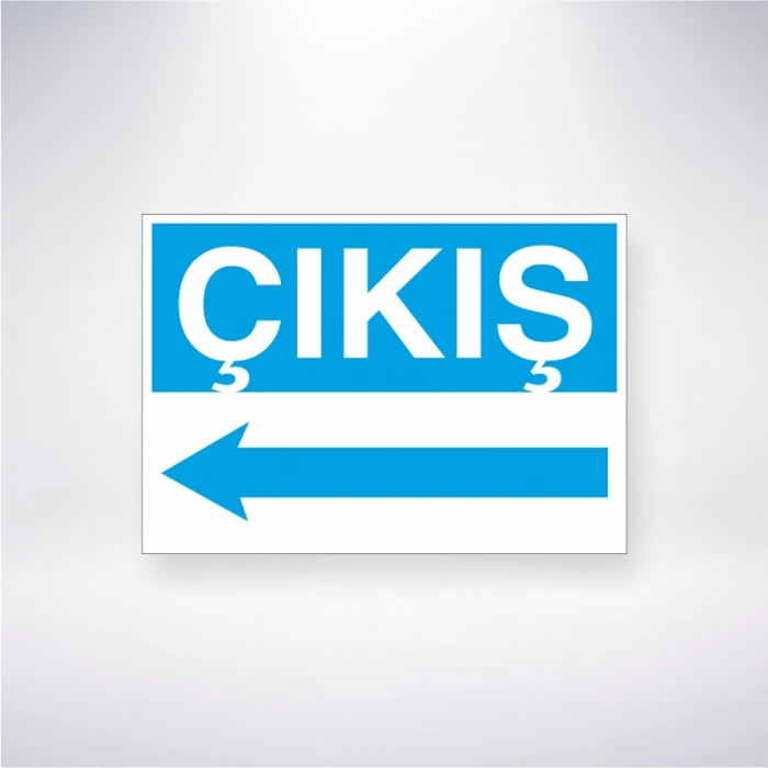 Çıkış <--- Sticker 20X28 Cm