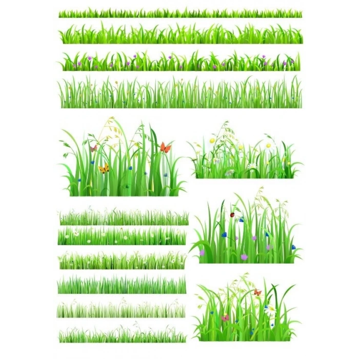 Çimenler Sticker Set 9 Parça Telefon, Tablet, Defter, Laptop Sticker