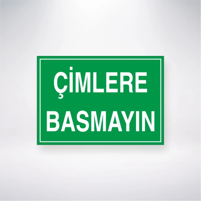 Çimlere Basmayın Sticker 20X28 Cm