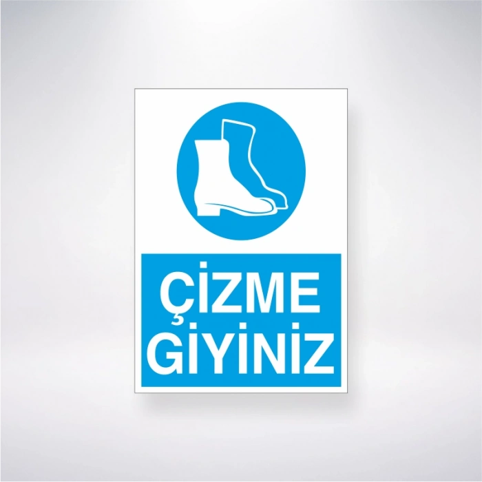 Çizme Giyiniz Sticker 20X28 Cm