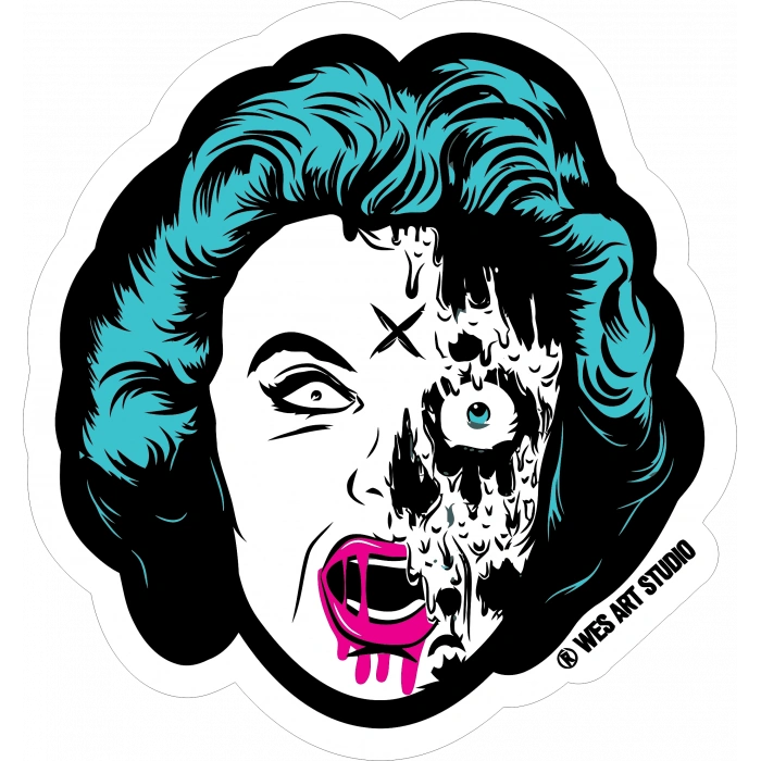 Marlyn Morro Sticker 10x10 cmRenkli Sticker