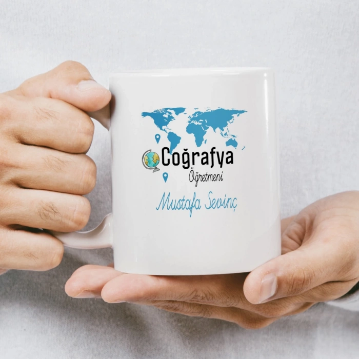 Coğrafya Öğretmeni İsme Özel Kupa