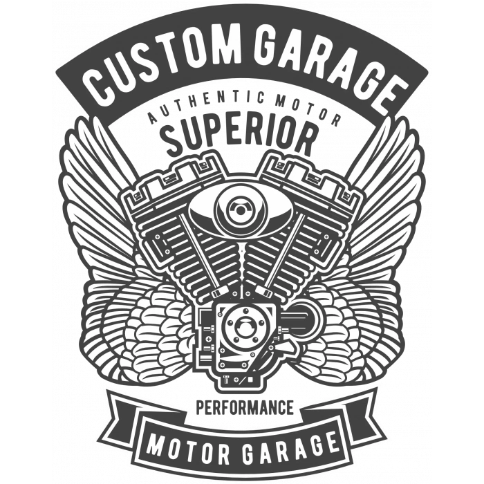 Custom Garage Sticker 10x10 cmRenkli Sticker