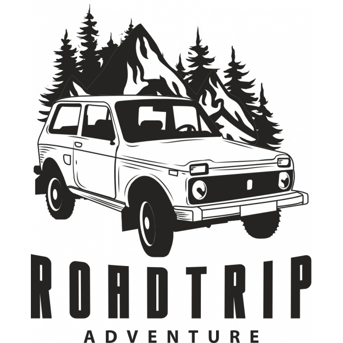 Dağ Sticker 10x10 cmRenkli Sticker