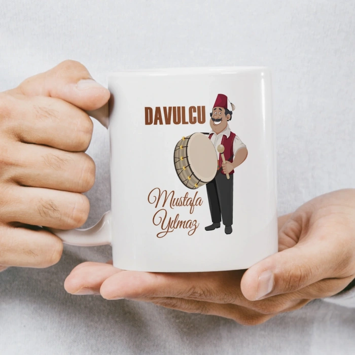 Davulcu İsme Özel Kupa