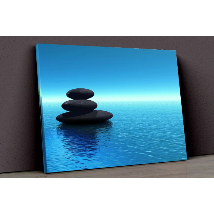 Deniz Ve Taşlar Kanvas