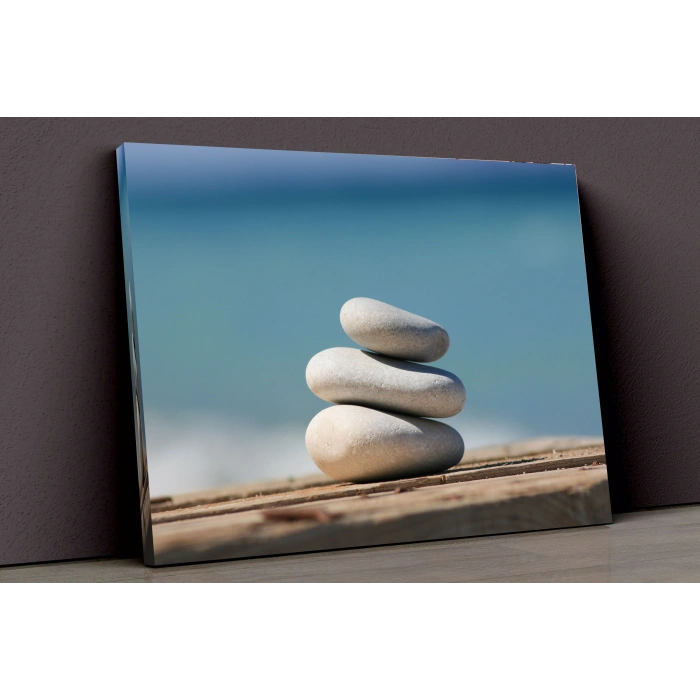 Deniz Ve Taşlar Kanvas