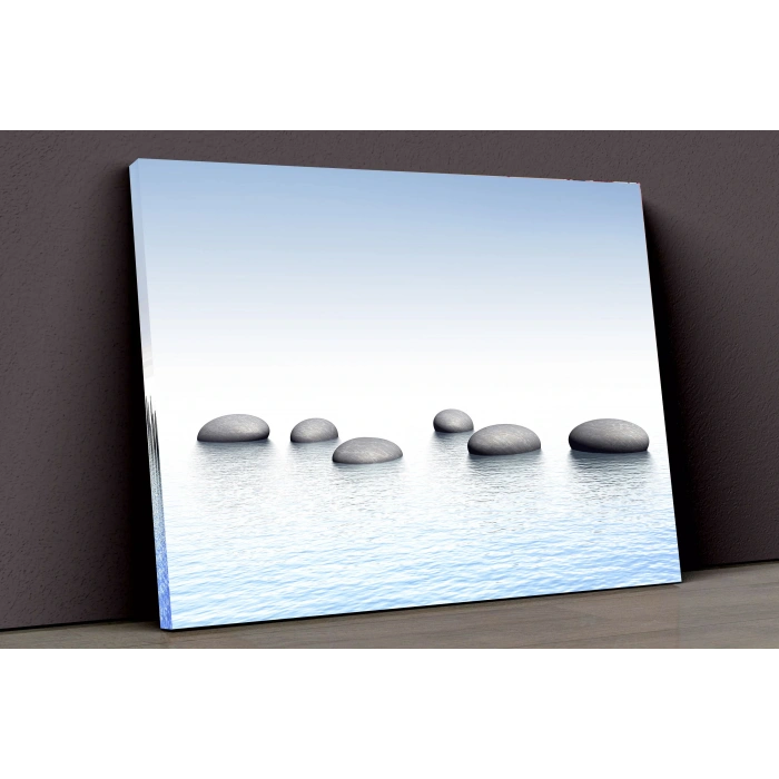 Deniz Ve Taşlar Kanvas