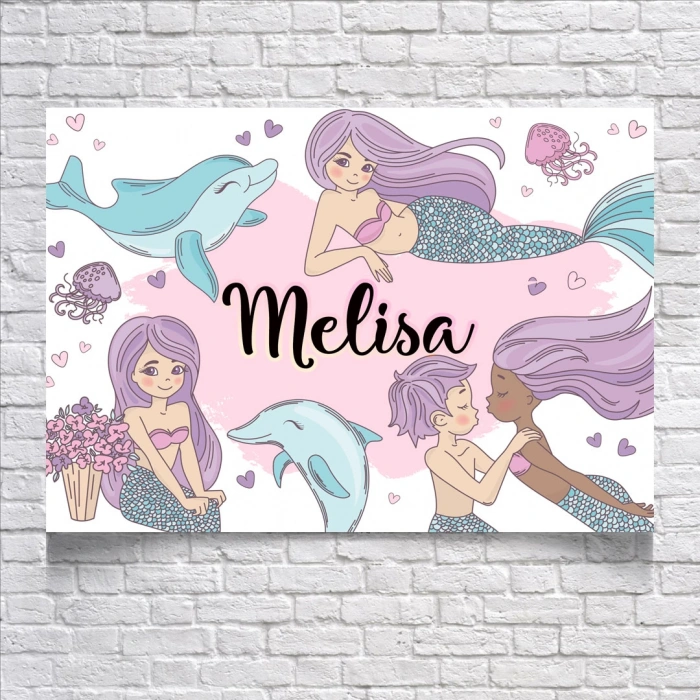 Denizkızı Temalı Doğum Günü Afişi 50X70 cm