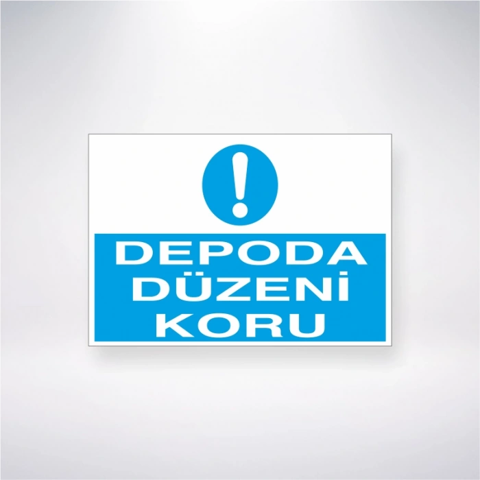 Depoda Düzeni Koru Sticker 20X28 Cm