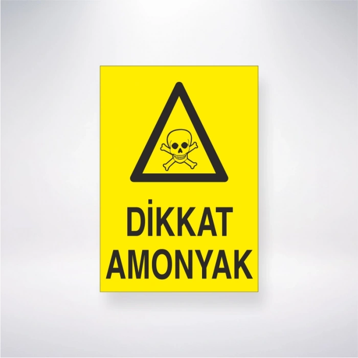 Dikkat Amonyak Sticker 20X28 Cm