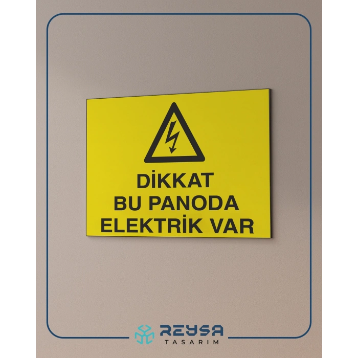 Dikkat Bu Panoda Elektrik Var Sticker 20X28 Cm