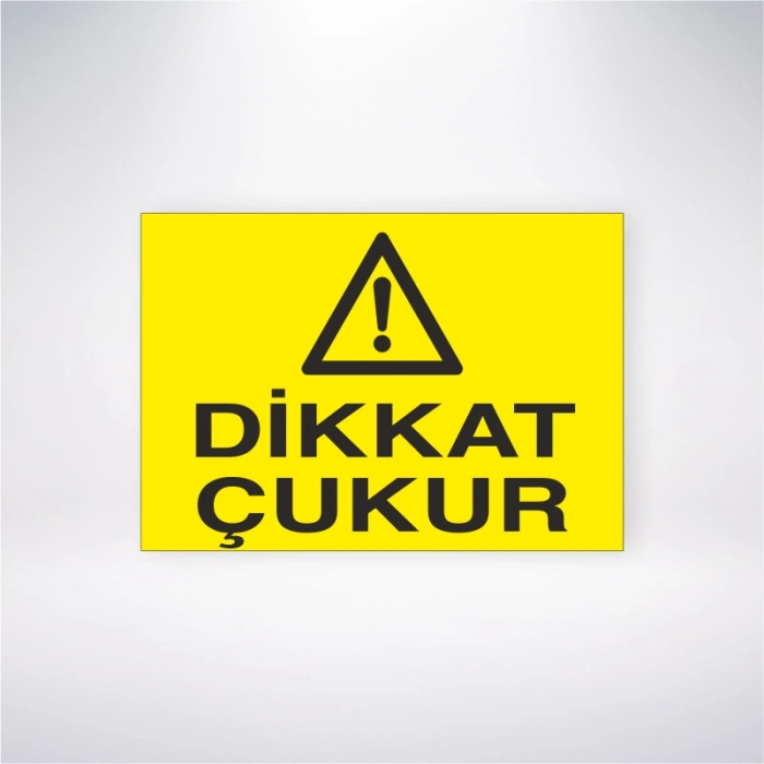 Dikkat Çukur Sticker 20X28 Cm