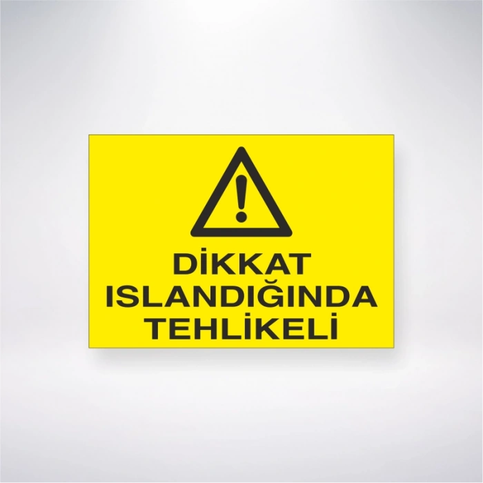 Dikkat Isındığında Tehlikeli Sticker 20X28 Cm