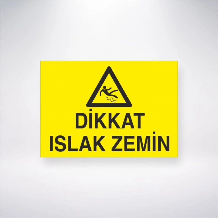 Dikkat Islak Zemin Sticker 20X28 Cm