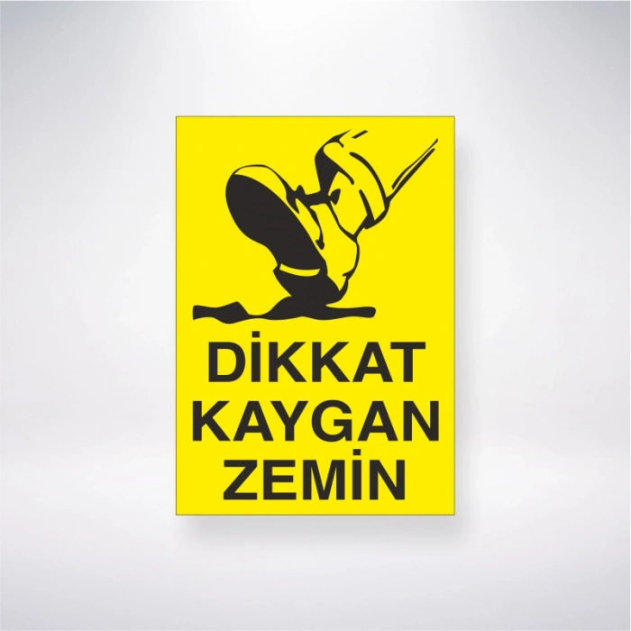 Dikkat Kaygan Zemin Sticker 20X28 Cm