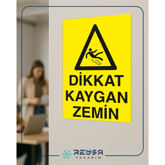 Dikkat Kaygan Zemin Sticker 20X28 Cm