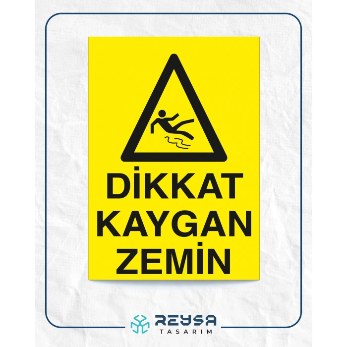 Dikkat Kaygan Zemin Sticker 20X28 Cm